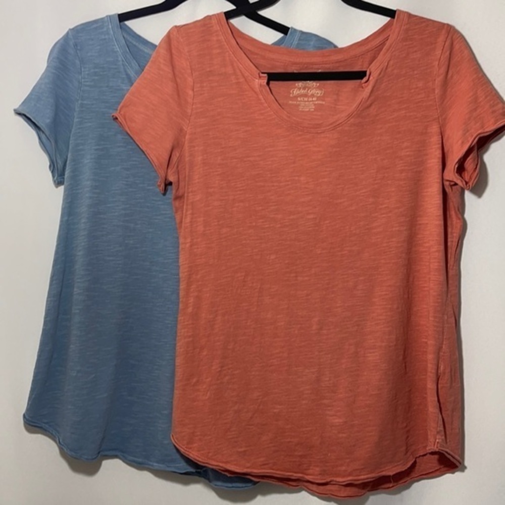 TWO Faded Glory Rough Edge Shirts